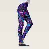 Blaustreifen Leggings (Rechts)