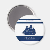 Blaustreifen Magnet (Vorderseite/Rückseite)