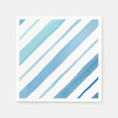 Blaustreifen Serviette (Vorderseite)