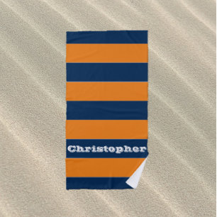 Blaustreifen Strandtuch