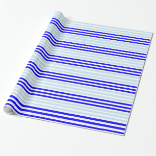 Blaustreifen-Umreifungspapier Geschenkpapier