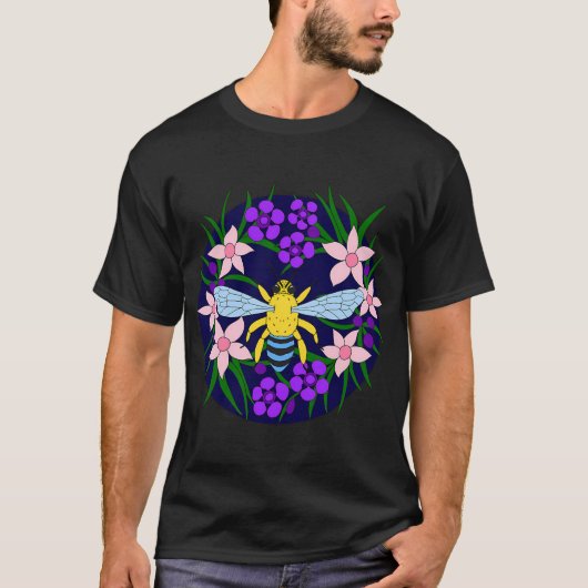 Blaustreifenbiene T-Shirt (Vorderseite)