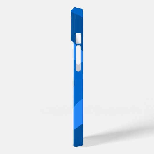 Blautöne abstrakter Kunst Case-Mate iPhone Hülle (Rückseite / Links)