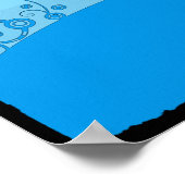 Blautöne Canvas Print Poster (Ecke)