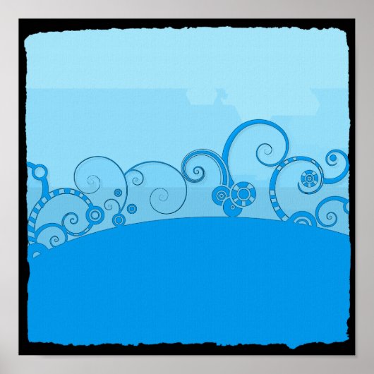 Blautöne Canvas Print Poster (Vorne)