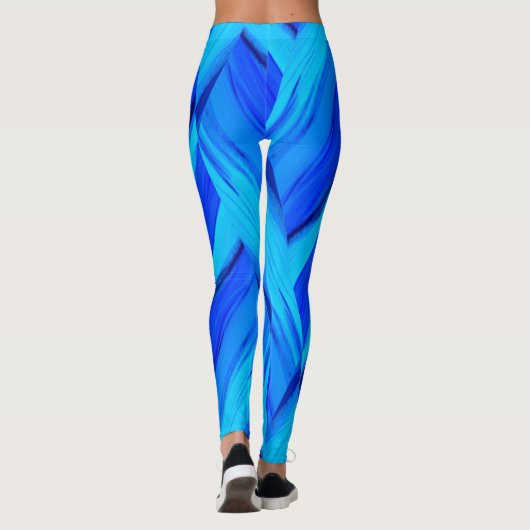 Blautöne der Leggings (Rückseite)