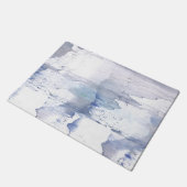 Blautöne Fußmatte (Schrägansicht)