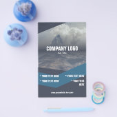 Blautöne individuell anpassbarer 5,5"x8,5"-Flyer Flyer (Einzeln)