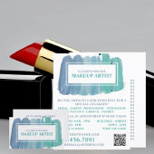Blautöne, Makeup-Künstlerwerbung Flyer