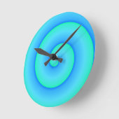 Blautöne Runde Wanduhr (Winkel)