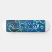 Blautöne Skateboard (Horizontal)