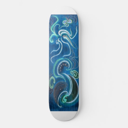 Blautöne Skateboard (Vorderseite)
