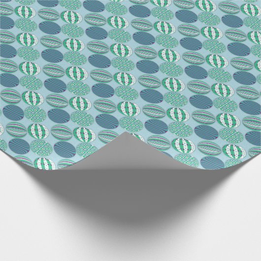 Blautonkugel Geschenkpapier (Ecke)