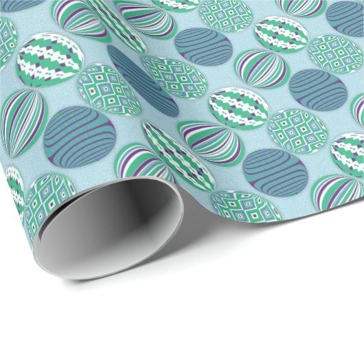 Blautonkugel Geschenkpapier (Rolleneckpunkt)