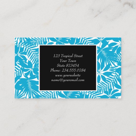 Blautropin Visitenkarte (Rückseite)