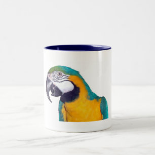 Blauu. GoldMacaw 11oz Zweifarbige Tasse
