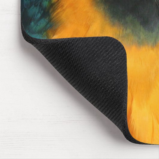 Blauu. GoldMacaw Mousepad (Ecke)