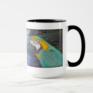 Blauu. GoldMacaw - schöne Kaffee-Tasse Tasse