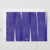 Blauu. Goldsnowy-Liebe-u. Feiertagskarte (Rückseite)