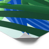 Blauund GoldMacaw Poster (Ecke)