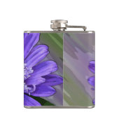 Blauviolett-Blume Flachmann (Rückseite)