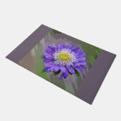 Blauviolett-Blume Fußmatte (Schrägansicht)