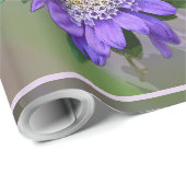 Blauviolett-Blume Geschenkpapier (Rolleneckpunkt)