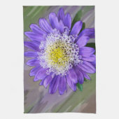 Blauviolett-Blume Geschirrtuch (Vertikal)