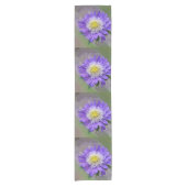 Blauviolett-Blume Kurzer Tischläufer (Vorderseite)