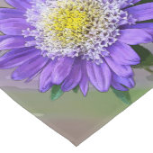 Blauviolett-Blume Kurzer Tischläufer (Ecke)