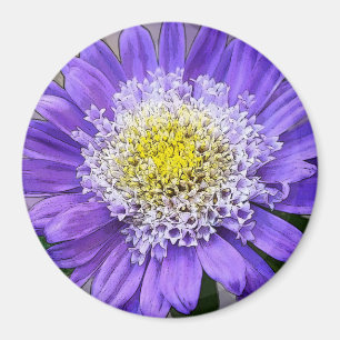Blauviolett-Blume Magnet