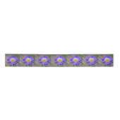 Blauviolett-Blume Satinband (Vorderseite)