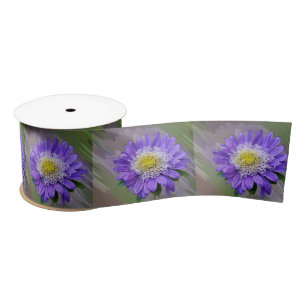 Blauviolett-Blume Satinband