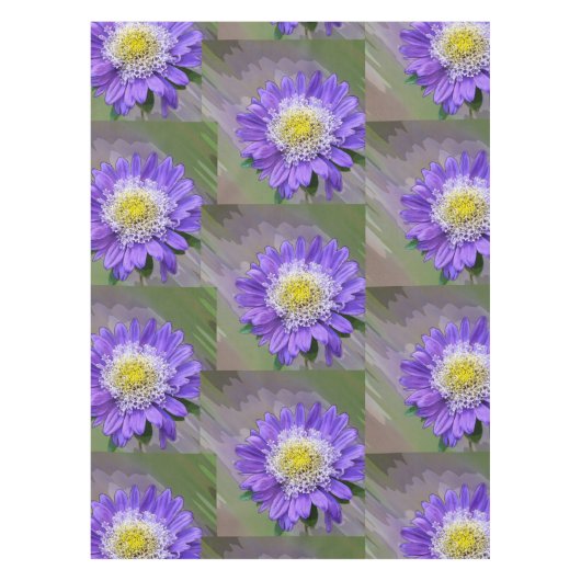 Blauviolett-Blume Tischdecke (Vorderseite)