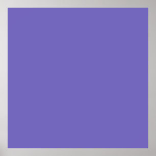 Blauviolett (Crayola) (Vollfarbe) Poster