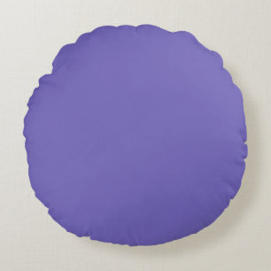 Blauviolett (Crayola) (Vollfarbe) Rundes Kissen