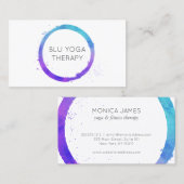 Blauviolett-farbiges Circle-Logo Visitenkarte (Vorne/Hinten)