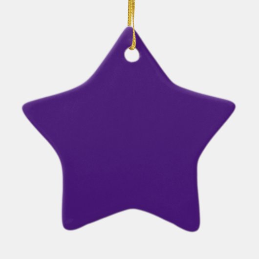Blauviolett (Farbrad) (Vollfarbe) Keramik Ornament (Hinten)