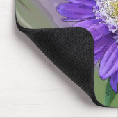 Blauviolette Blume Mousepad (Ecke)