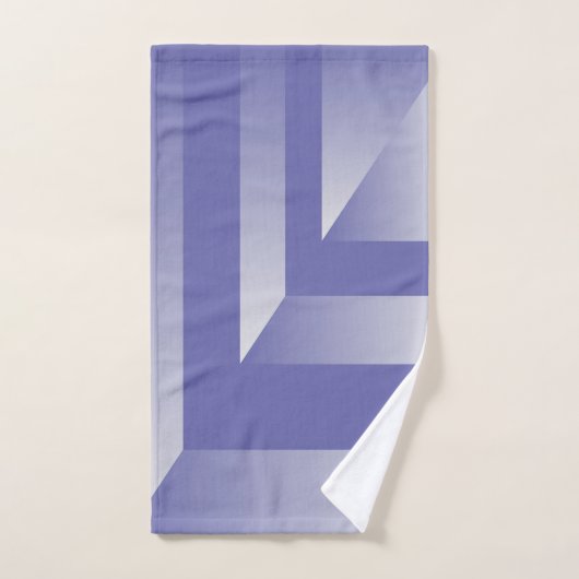 Blauviolette Farbtöne Badhandtuch Set (Handtuch)