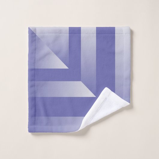 Blauviolette Farbtöne Badhandtuch Set (Waschlappen)