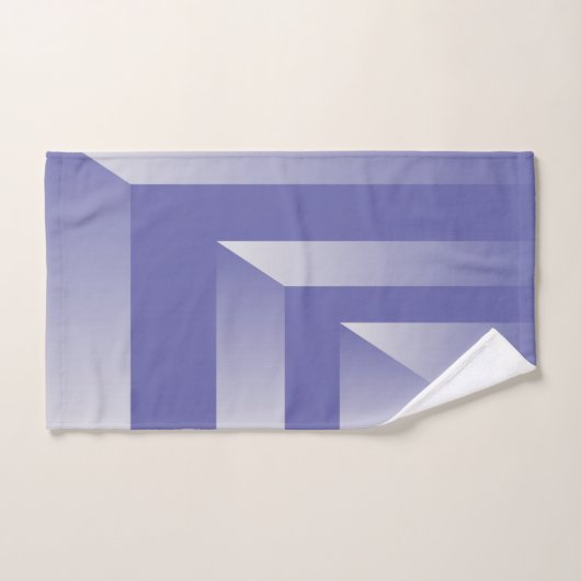 Blauviolette Farbtöne Badhandtuch Set (Handtuch)