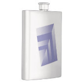 Blauviolette Farbtöne Flachmann (Rechts)