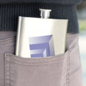 Blauviolette Farbtöne Flachmann (Beispiel)