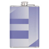 Blauviolette Farbtöne Flachmann (Rückseite)
