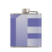 Blauviolette Farbtöne Flachmann (Rückseite)