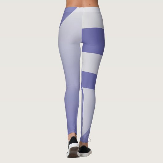 Blauviolette Farbtöne Leggings (Rückseite)