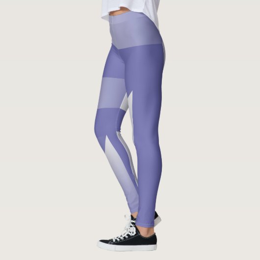 Blauviolette Farbtöne Leggings (Links)