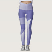 Blauviolette Farbtöne Leggings (Vorderseite)