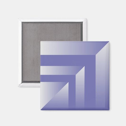 Blauviolette Farbtöne Magnet (Vorderseite/Rückseite)